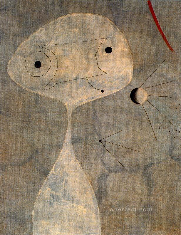 パイプを持つ男を描く ジョアン・ミロ油絵